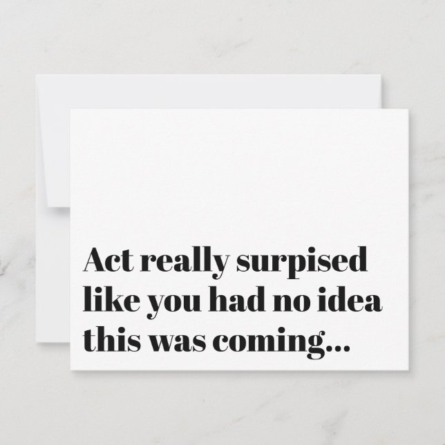 Convite Lei de Tipografia Engraçada Proposta de Bridesmaid (Frente)