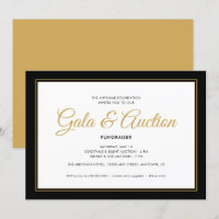 Leilão de Gala Preto e Dourado e Fundraiser