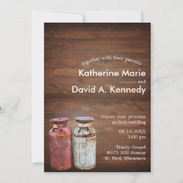 Convite Leite Cans País Casamento Russo Antigo Orçamento d