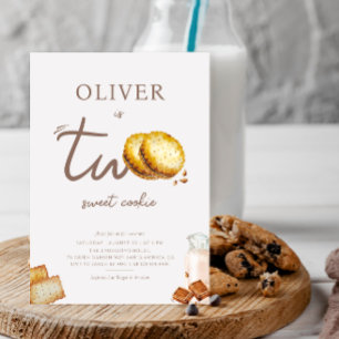 Convite Leite e cookies transformando duas Festas de anive