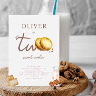 Convite Leite e cookies transformando duas Festas de anive