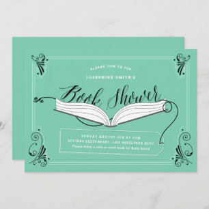 Convite Leite Leiteiro Mint Green Gênero Chá neutro do liv