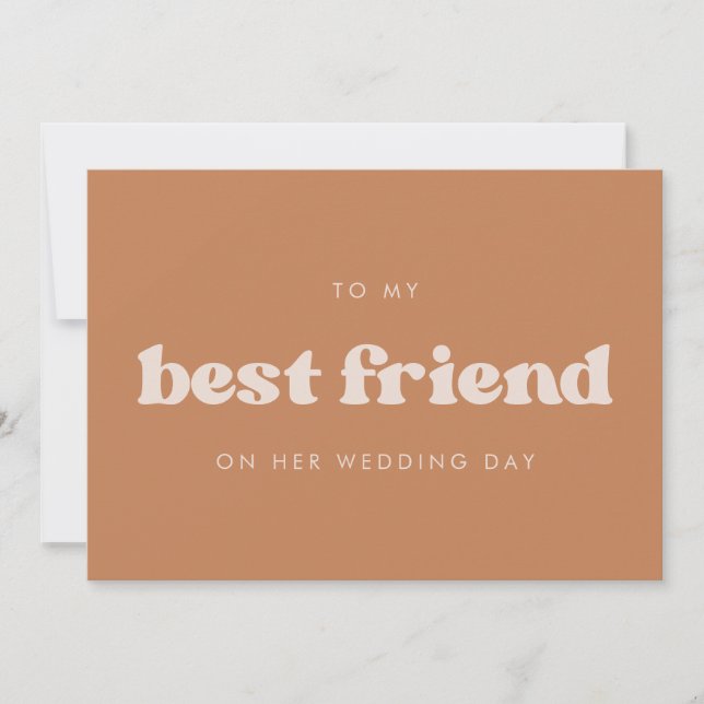 Convite Leite o açúcar marrom para o dia do casamento do m (Frente)