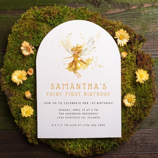 Convite Leite Primeiro primeiro aniversario de Aquarela Wh (Criador carregado)