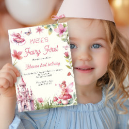 Convite Leite Primeiro primeiro aniversario de Cores de Ág