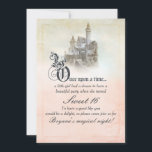 Convite Leitura Branca de Sonho, Castelo de Storybook, Swe<br><div class="desc">Personalizar com qualquer texto para EVENTO.</div>