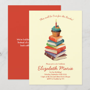 Convite Leitura de Festas de aniversário de Livro