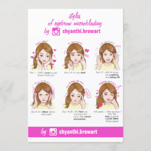 Convite Leitura, Microbexiga, com instruções cor-de-rosa