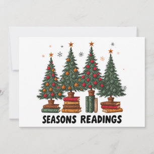 Convite Leituras de Temporadas Árvores de Natal Decoradas
