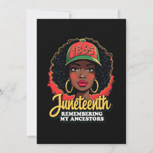 Convite Lembrando Meus Ancestrais Juntetizando Mês Negro