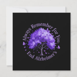 Convite Lembre-se sempre: Para você, o mal de Alzheimer fi