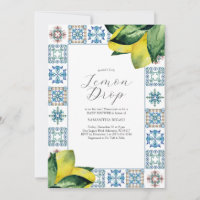 Lemon Baby Shower Invoca Tema de Limondrop