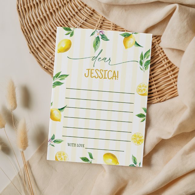 Convite Lemon Birthday Time Capsule Cards (Criador carregado)