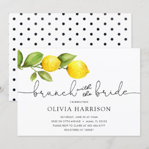 Convite Lemon Brunch com o Chá