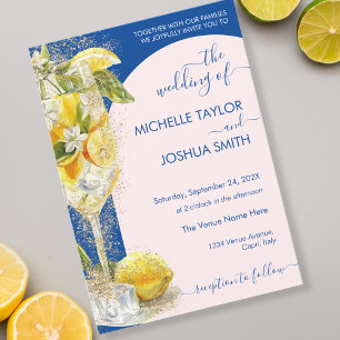 Convite Lemon Citrus Limoncello Itália Casamento de Destin