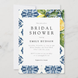 Convite Lemon Citrus Positano Chá de panela italiano