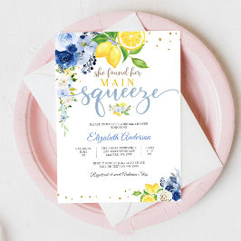 Convite Lemon Floral Bridal Shower Invitation