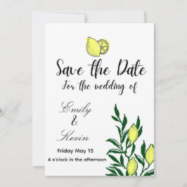 Convite Lemon Italy wedding 