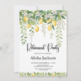 Convite Lemon Leaves Retirement Party Invitation