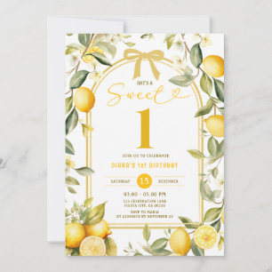 Convite Lemon Sweet One Party