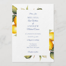 Convite Lemon Wedding Invitation Suite