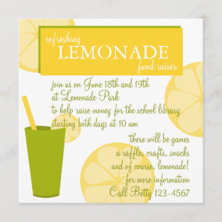 Convite Lemonade Stand