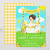 Lemonade Stand Birthday Brown Hair Boy