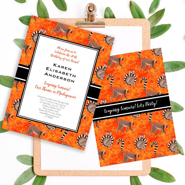 Convite Lêmures Lêmures Calgaxes (Criador carregado)