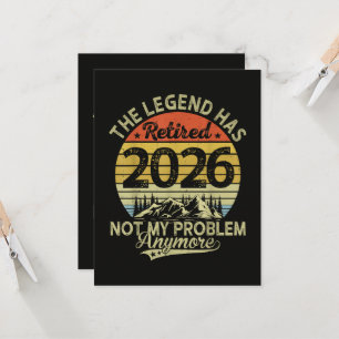Convite Lenda Aposentou-se 2026 Não é Meu Problema