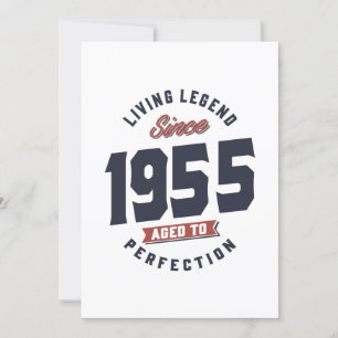 Convite Lenda Viva Desde Presente De Aniversário De 1955