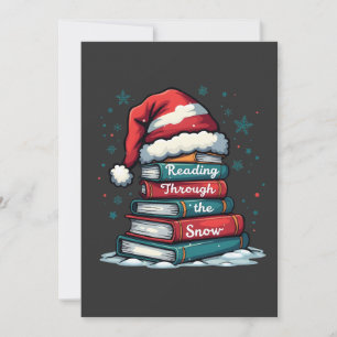 Convite Lendo Através da Neve Leitura de Natal Amantes do