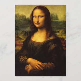 Convite Leonardo da Vinci | Mona Lisa