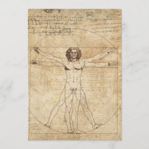 Convite Leonardo Da Vinci O Homem Vitruviano