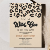 Leopard Cheetah Impressão Wild One Chá de fraldas