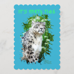 Convite Leopardo da Neve
