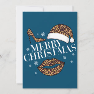 Convite Leopardo Feliz de Natal