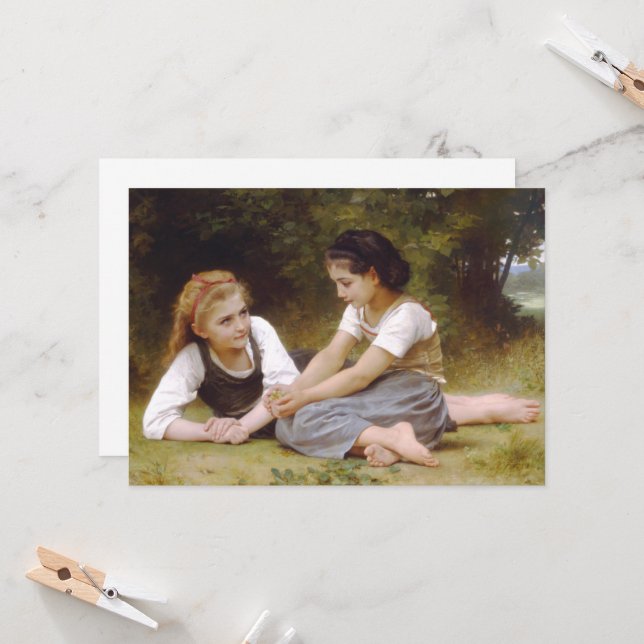 Convite Les Noisettes: Jovens Colecionando avelãs (Frente/Verso In Situ)