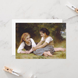 Convite Les Noisettes: Jovens Meninas Colhendo Avelãs