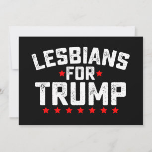 Convite Lésbicas Para A Eleição Presidencial Trump LGBTQ