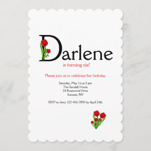 Convite Letra "D" (Adicionar Qualquer Nome Com A Letra D)