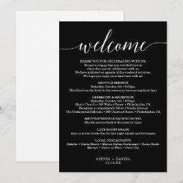 Convite Letra de boas-vindas mínima Elegance Wedding