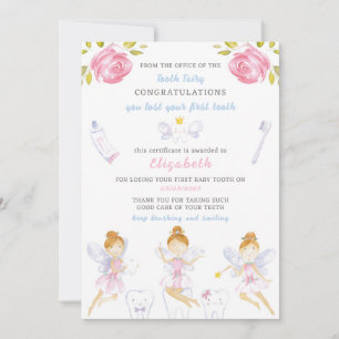 Convite Letra de fada dentária