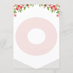 Convite Letra de madeira com faixa de primeiro aniversario