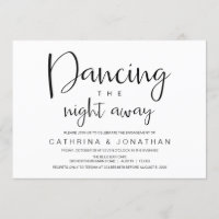 Letra Mão, Escrita Preta, Festa de noivado