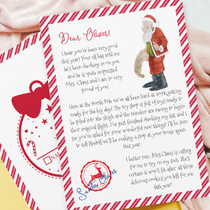 Convite Letra Nice List do Papai Noel North Polle Mail