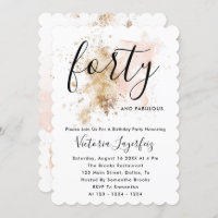 Letra Rosa E Dourada, Letra Feminina aniversário d