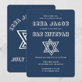 Convite LETRAS EXTERNAS ESTRELA DO Bar Personalizado DAVID