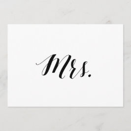 Convite Letreiro de Cadeira de Casamento Estilo Caligráfic