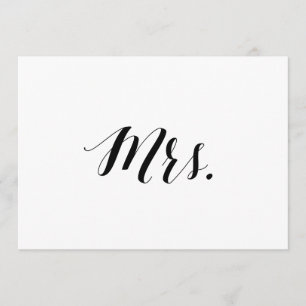 Convite Letreiro de Cadeira de Casamento Estilo Caligráfic