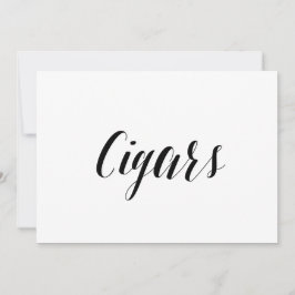 Convite Letreiro de Casamento Estilo Caligráfico "Charutos